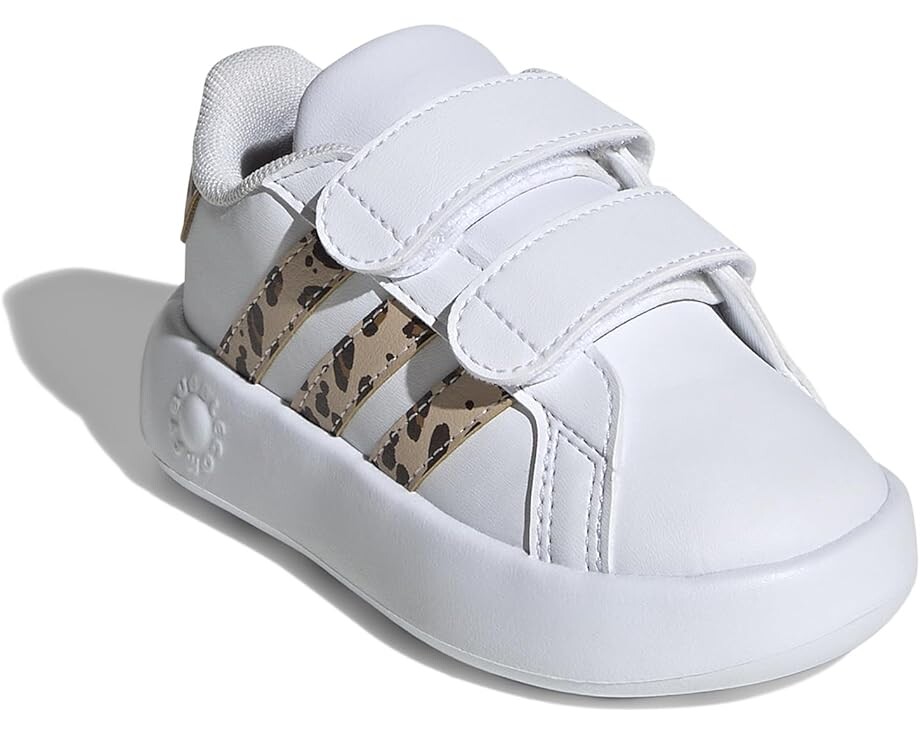 Кроссовки adidas Kids Grand Court 2.0, цвет White/Magic Beige/Matte Gold 
Кроссовки adidas Kids Grand Court 2.0, цвет White/Magic Beige/Matte Gold