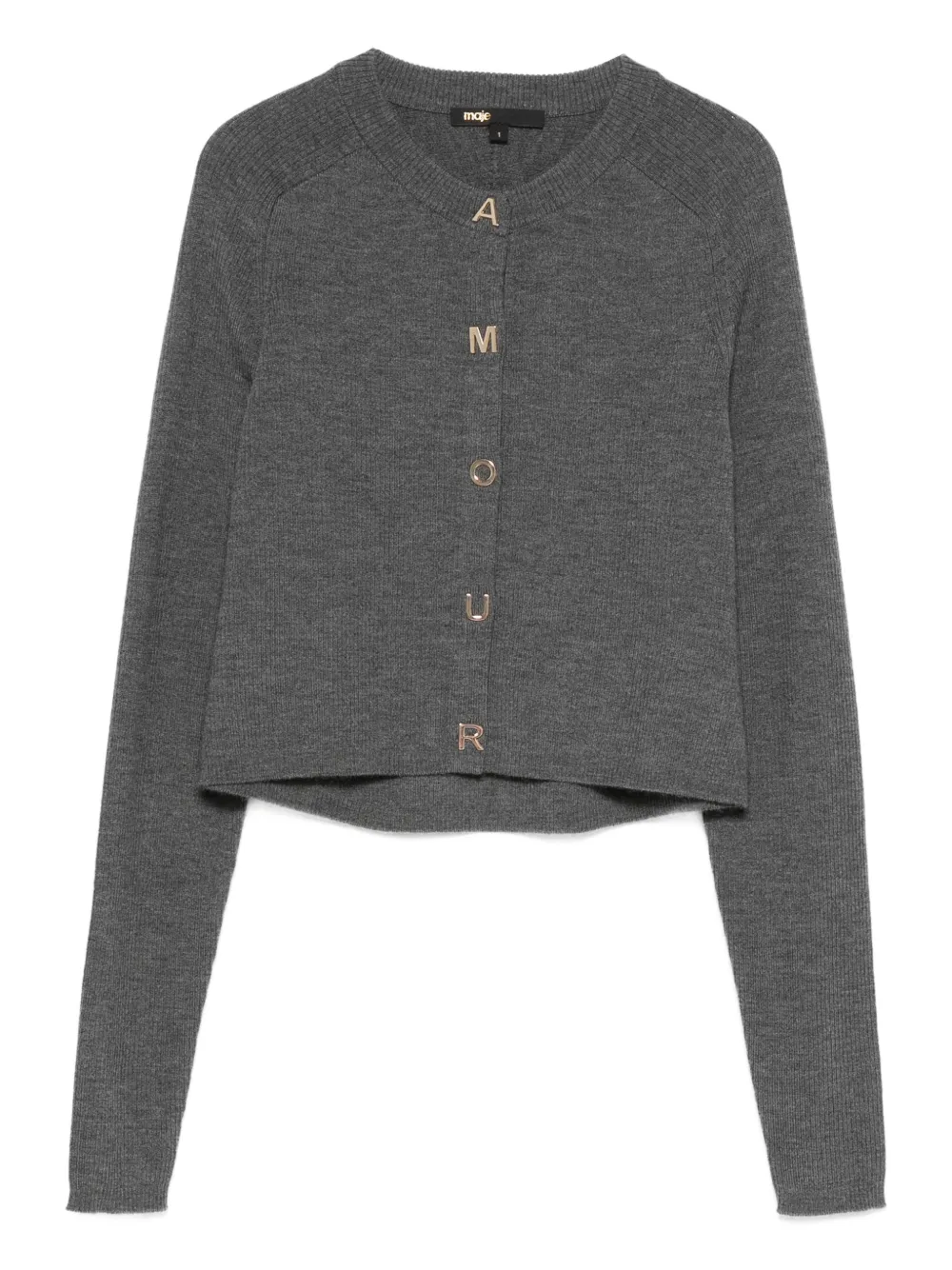 Кардиган на пуговицах Maje, серый
Кардиган на пуговицах Maje, серый