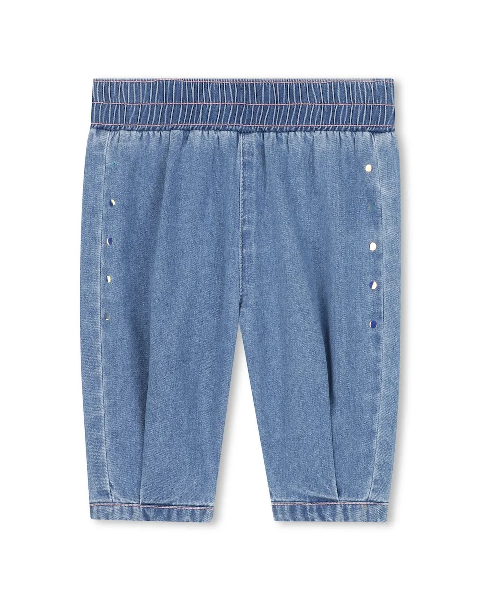 Детский ковбойский комбинезон голубого цвета из хлопка Billieblush
Детский ковбойский комбинезон голубого цвета из хлопка Billieblush