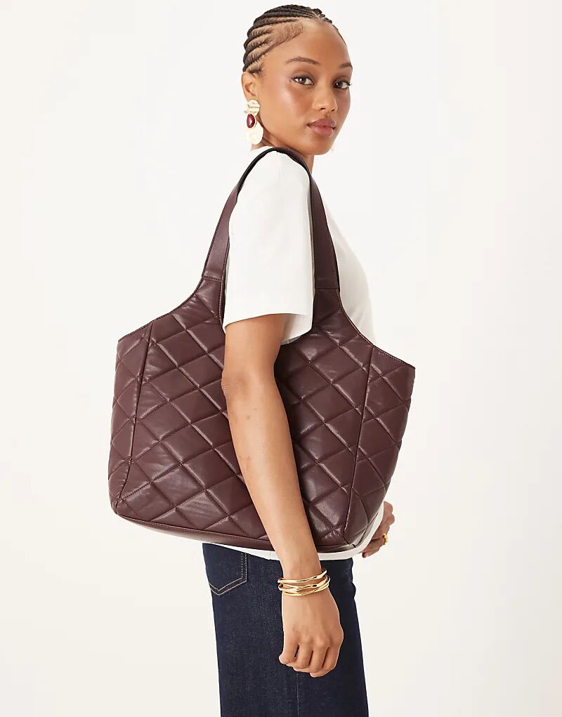 Стеганая сумка через плечо Accessorize бордового цвета
Стеганая сумка через плечо Accessorize бордового цвета