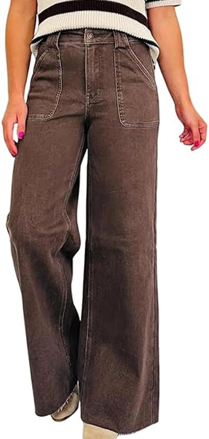 SELINK Casual Retro джинсы для женщин с высокой посадкой, потертые, с накладными карманами, свободного кроя
SELINK Casual Retro джинсы для женщин с высокой посадкой, потертые, с накладными карманами, свободного кроя