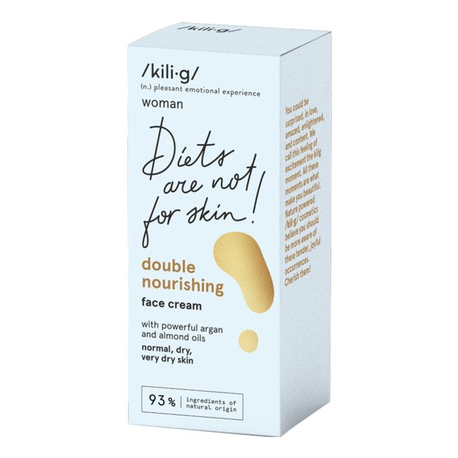 Двойной питательный крем для лица KILIG, 50 мл
Двойной питательный крем для лица KILIG, 50 мл