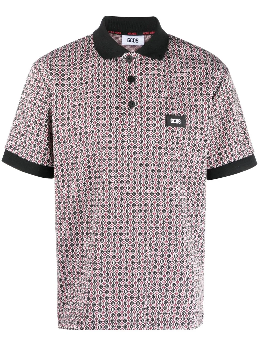 Жаккардовая рубашка поло с нашивкой-логотипом GCDS, красный
Жаккардовая рубашка поло с нашивкой-логотипом GCDS, красный