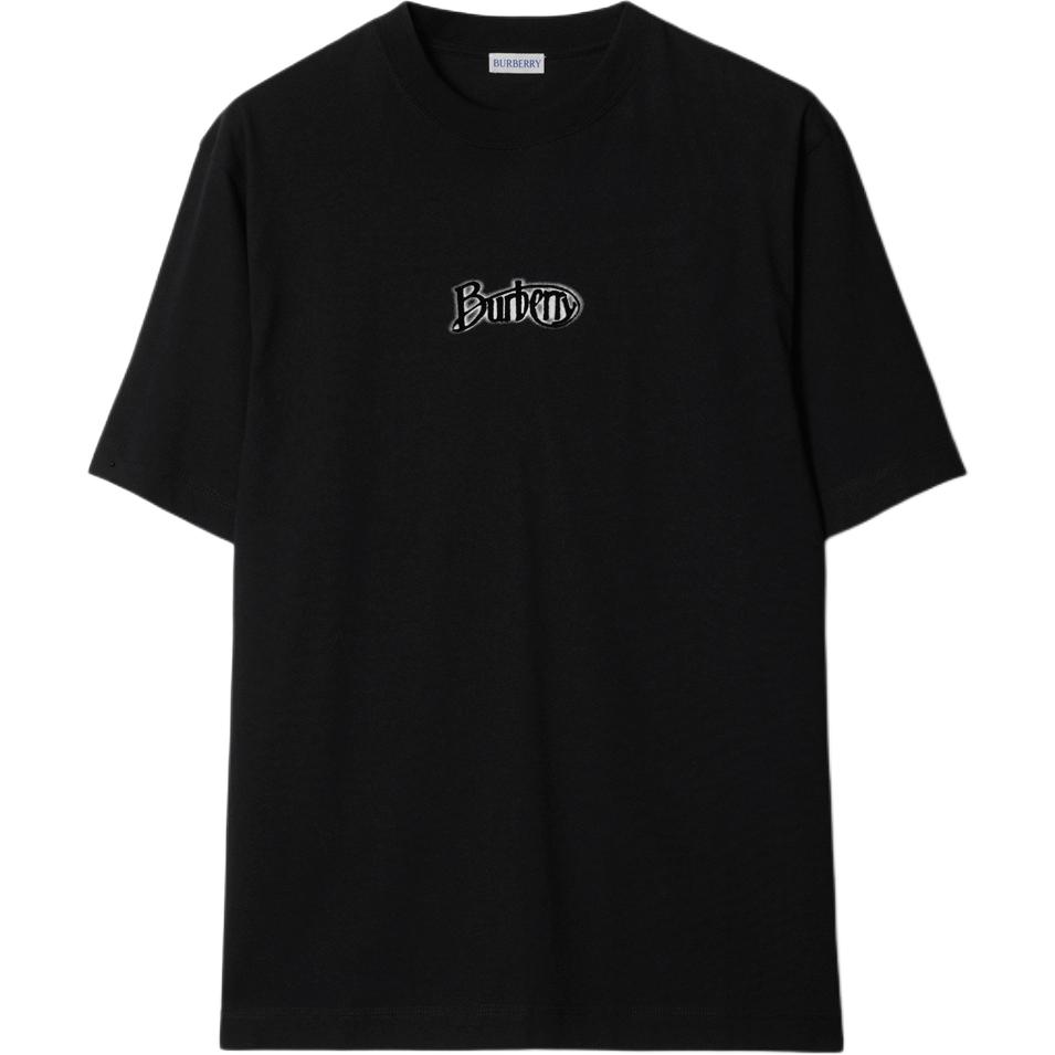 Футболка с флокированным логотипом Burberry, черная
Футболка с флокированным логотипом Burberry, черная