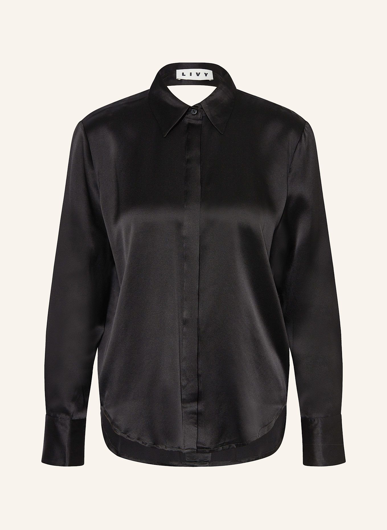 Шелковая блузка-рубашка Romeo с вырезом Livy, черный
Шелковая блузка-рубашка Romeo с вырезом Livy, черный