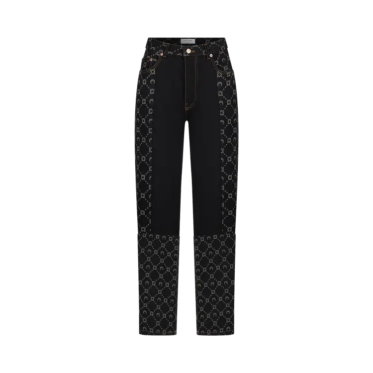 Брюки Marine Serre Regenerated Denim Slim Fit 'Blue', синий
Брюки Marine Serre Regenerated Denim Slim Fit 'Blue', синий