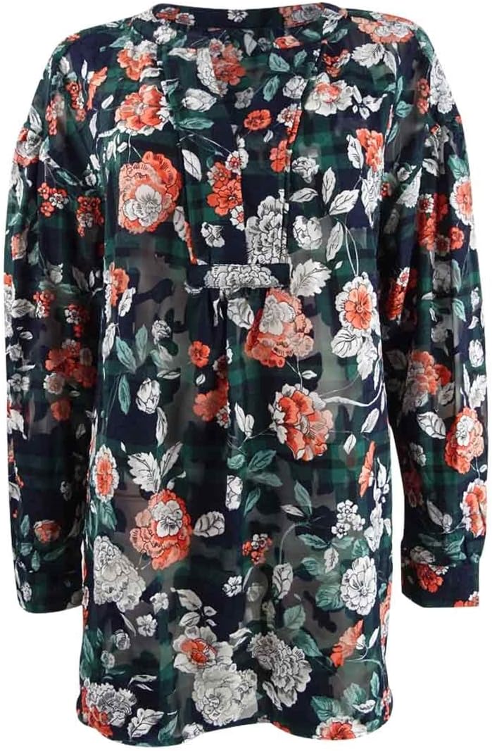 Женская блузка в крестьянском стиле с цветочным принтом от Tommy Hilfiger, Green
Женская блузка в крестьянском стиле с цветочным принтом от Tommy Hilfiger, Green