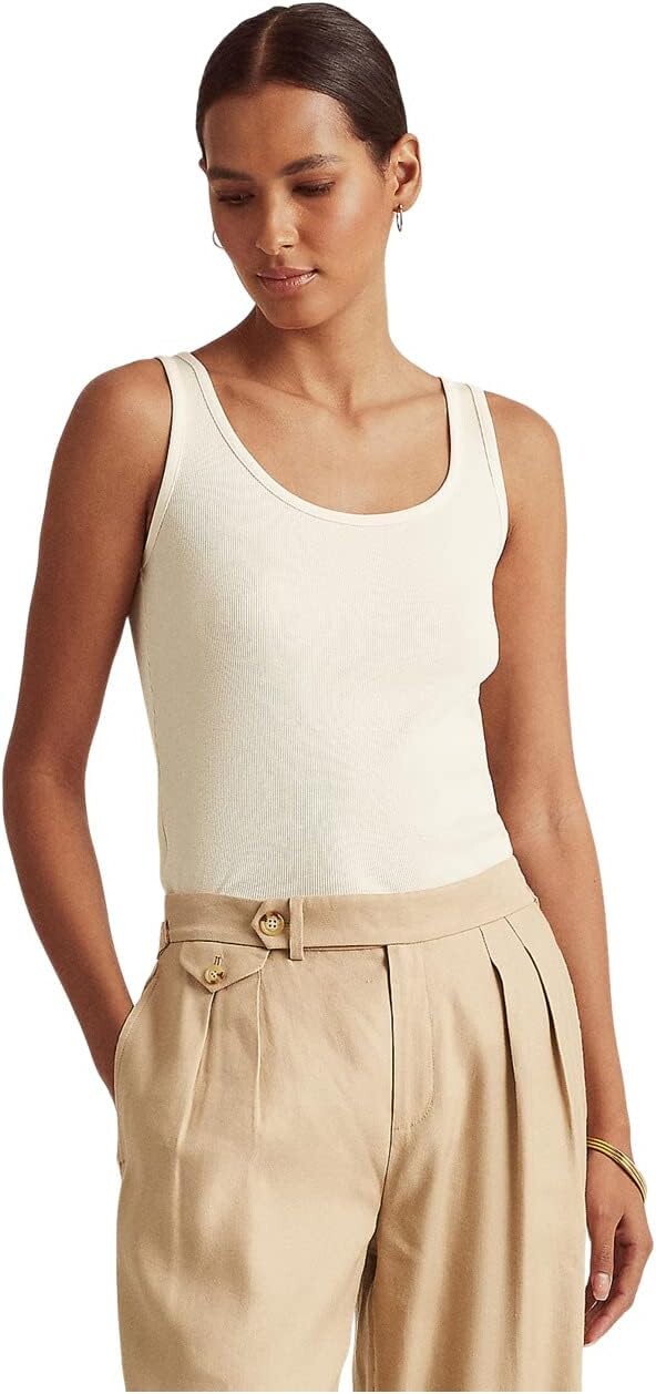 Майка Cotton-Blend Tank Top LAUREN Ralph Lauren, белый
Майка Cotton-Blend Tank Top LAUREN Ralph Lauren, белый
