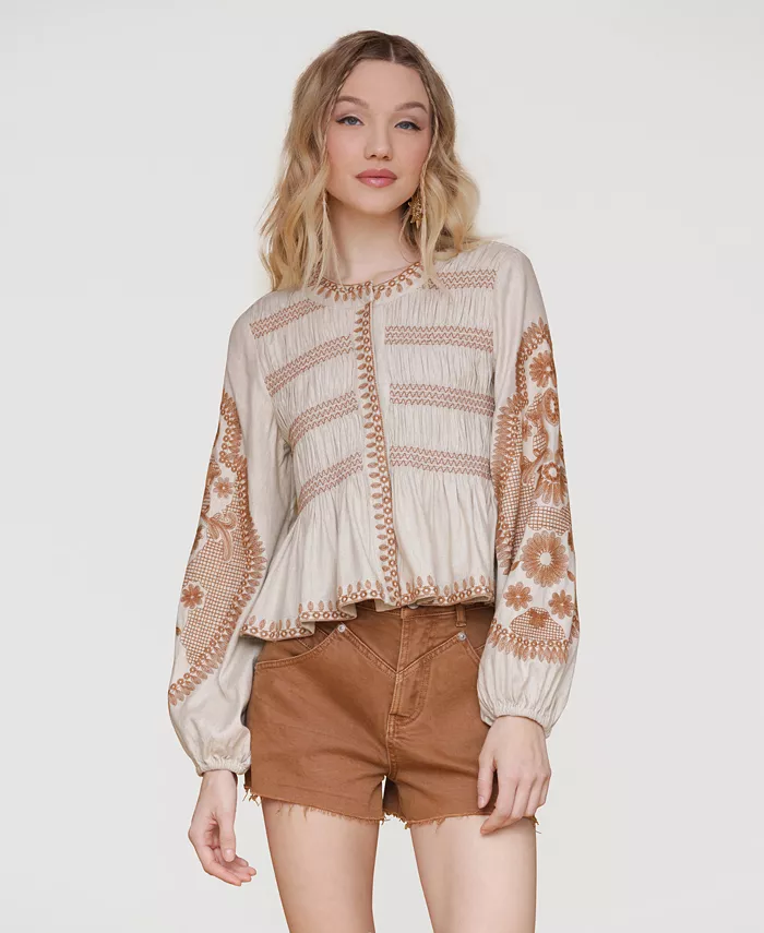 Женская куртка-блуза с баской Peplum Avec Les Filles, коричневый/бежевый
Женская куртка-блуза с баской Peplum Avec Les Filles, коричневый/бежевый