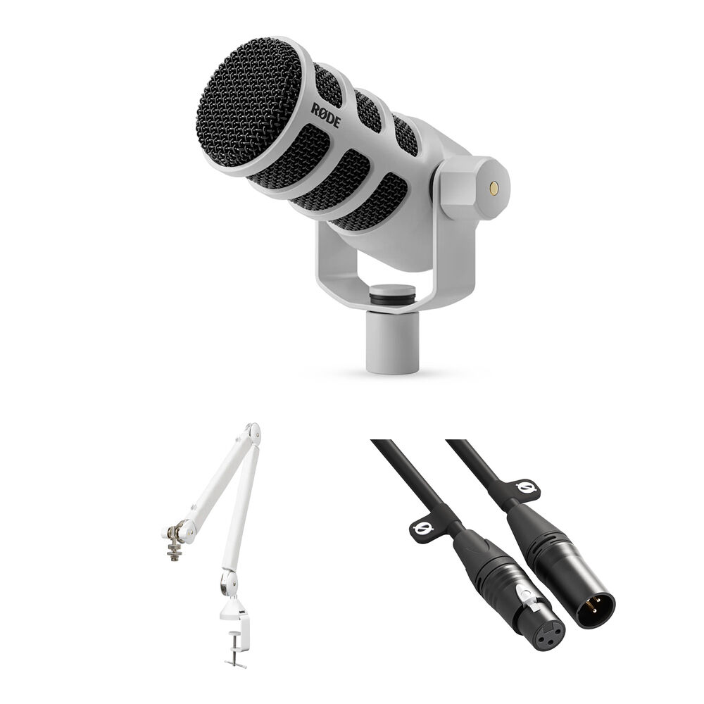 Комплект микрофона для подкастинга RODE PodMic на одного человека со студийной штангой и кабелем XLR (белый)
Комплект микрофона для подкастинга RODE PodMic на одного человека со студийной штангой и кабелем XLR (белый)