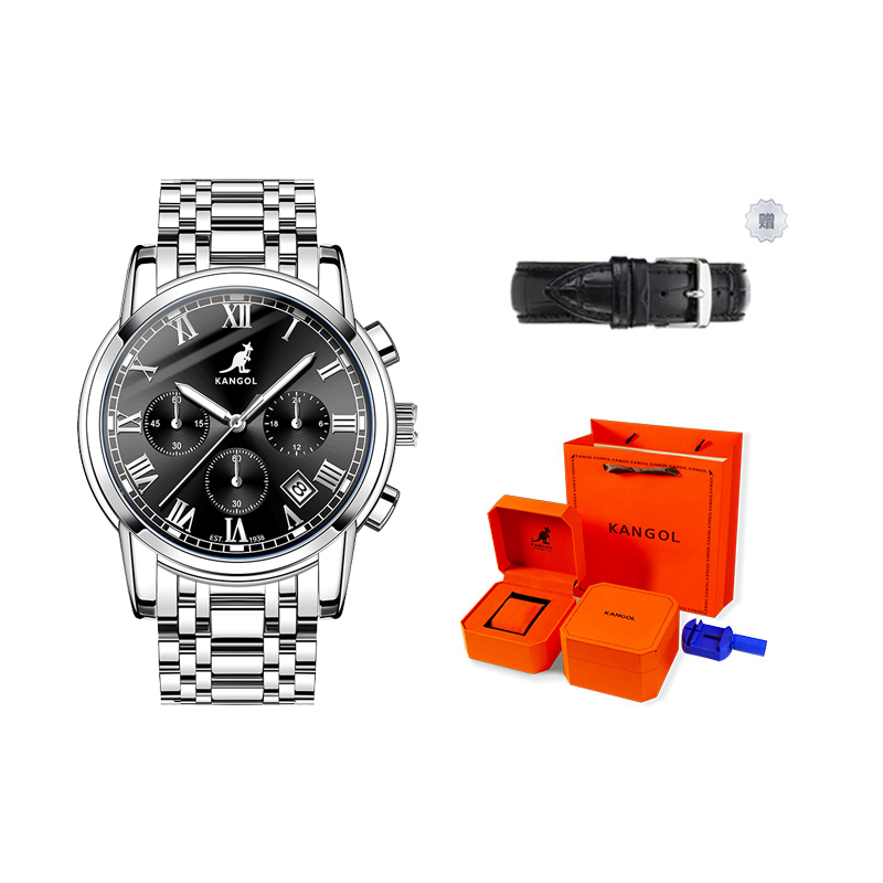 KANGOL Часы Quartz Movement Metal Strap Watch Men's Watch Black Dial, Silver Case Black Dial "Wear A Different Watch Every Day"
KANGOL Часы Quartz Movement Metal Strap Watch Men's Watch Black Dial, Silver Case Black Dial "Wear A Different Watch Every Day"