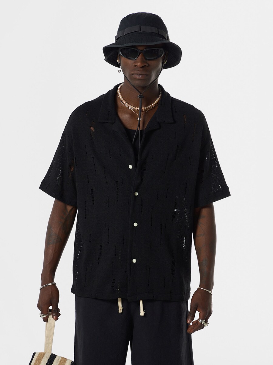 Удобная рубашка на пуговицах VAMOS CLO, черный
Удобная рубашка на пуговицах VAMOS CLO, черный