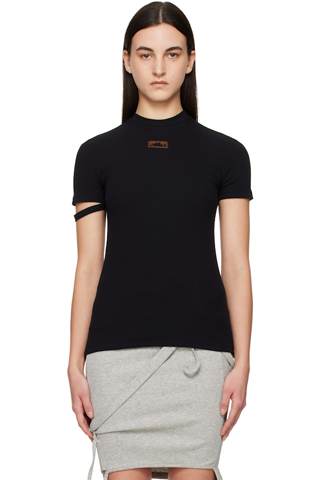 Футболка с ребристыми полосками Ottolinger, черный
Футболка с ребристыми полосками Ottolinger, черный