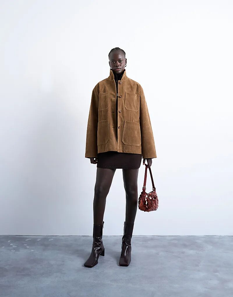 Свободная повседневная куртка Topshop из искусственной замши светло-коричневого цвета
Свободная повседневная куртка Topshop из искусственной замши светло-коричневого цвета