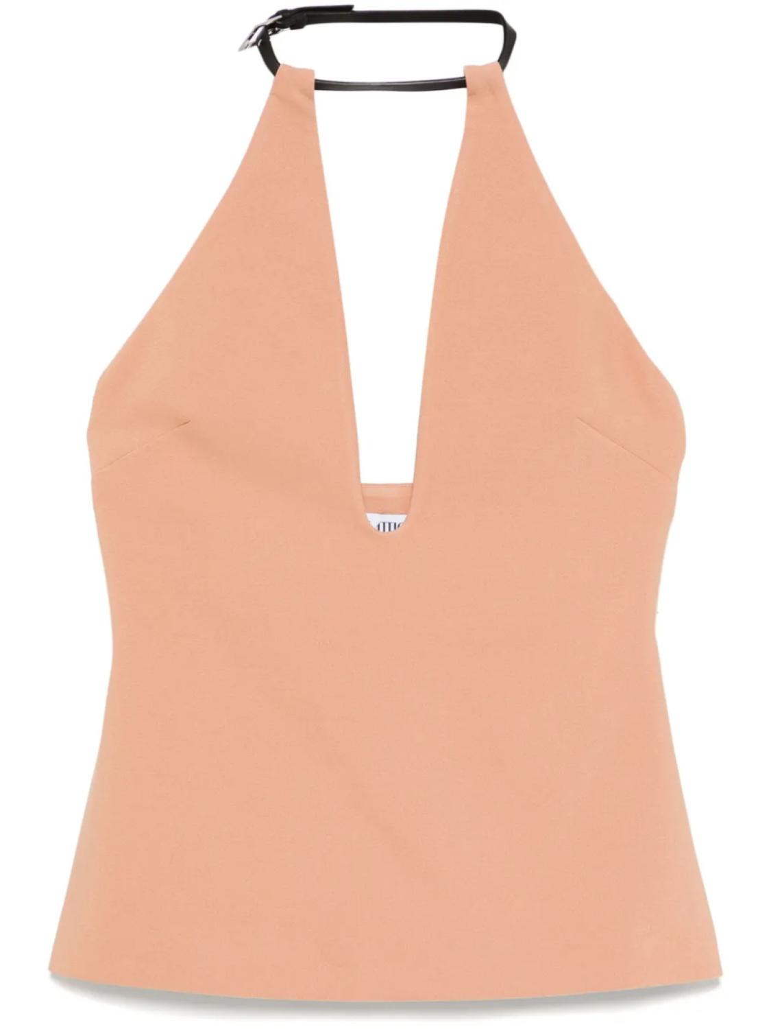 Топ с пряжкой The Attico, нейтральный
Топ с пряжкой The Attico, нейтральный