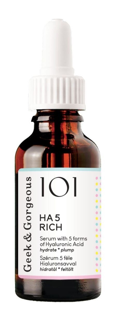 Сыворотка для лица Geek & Gorgeous HA 5 Rich, 30 мл
Сыворотка для лица Geek & Gorgeous HA 5 Rich, 30 мл