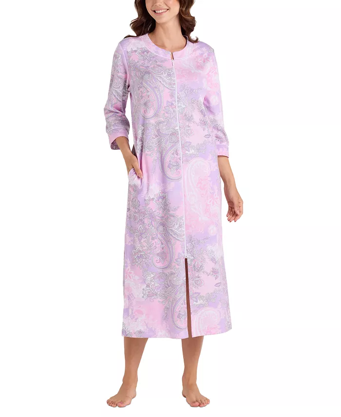 Женский длинный халат с принтом и рукавом 3/4 Miss Elaine, розовый
Женский длинный халат с принтом и рукавом 3/4 Miss Elaine, розовый