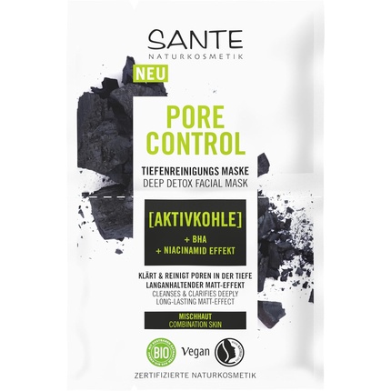 Маска для глубокого очищения пор с матирующим эффектом Sante Naturkosmetik
Маска для глубокого очищения пор с матирующим эффектом Sante Naturkosmetik