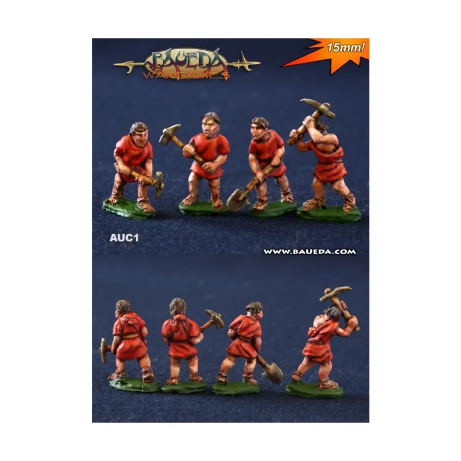 Легионеры в усталой одежде копают, Historical Miniatures - Romans (15mm) (Baueda)
Легионеры в усталой одежде копают, Historical Miniatures - Romans (15mm) (Baueda)