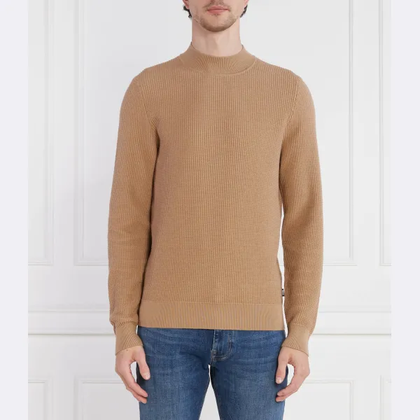 Свитер стандартного кроя из шерсти опалового цвета Boss, коричневый
Свитер стандартного кроя из шерсти опалового цвета Boss, коричневый