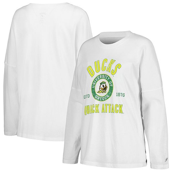 Женская белая футболка Oregon Ducks Clothesline с длинным рукавом oversize League Collegiate Wear
Женская белая футболка Oregon Ducks Clothesline с длинным рукавом oversize League Collegiate Wear