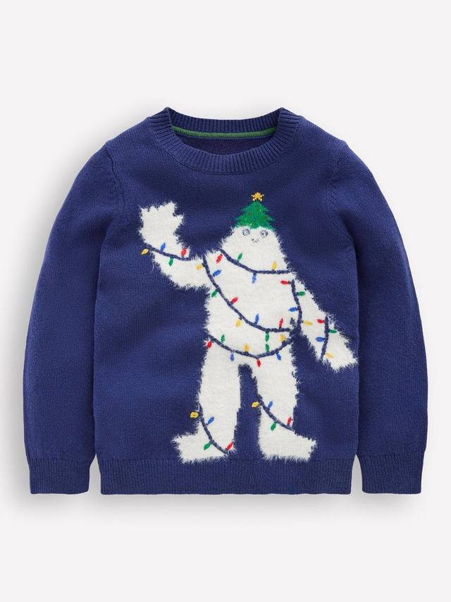 Детский джемпер из хлопковой смеси Mini Boden, College Navy Yeti
Детский джемпер из хлопковой смеси Mini Boden, College Navy Yeti