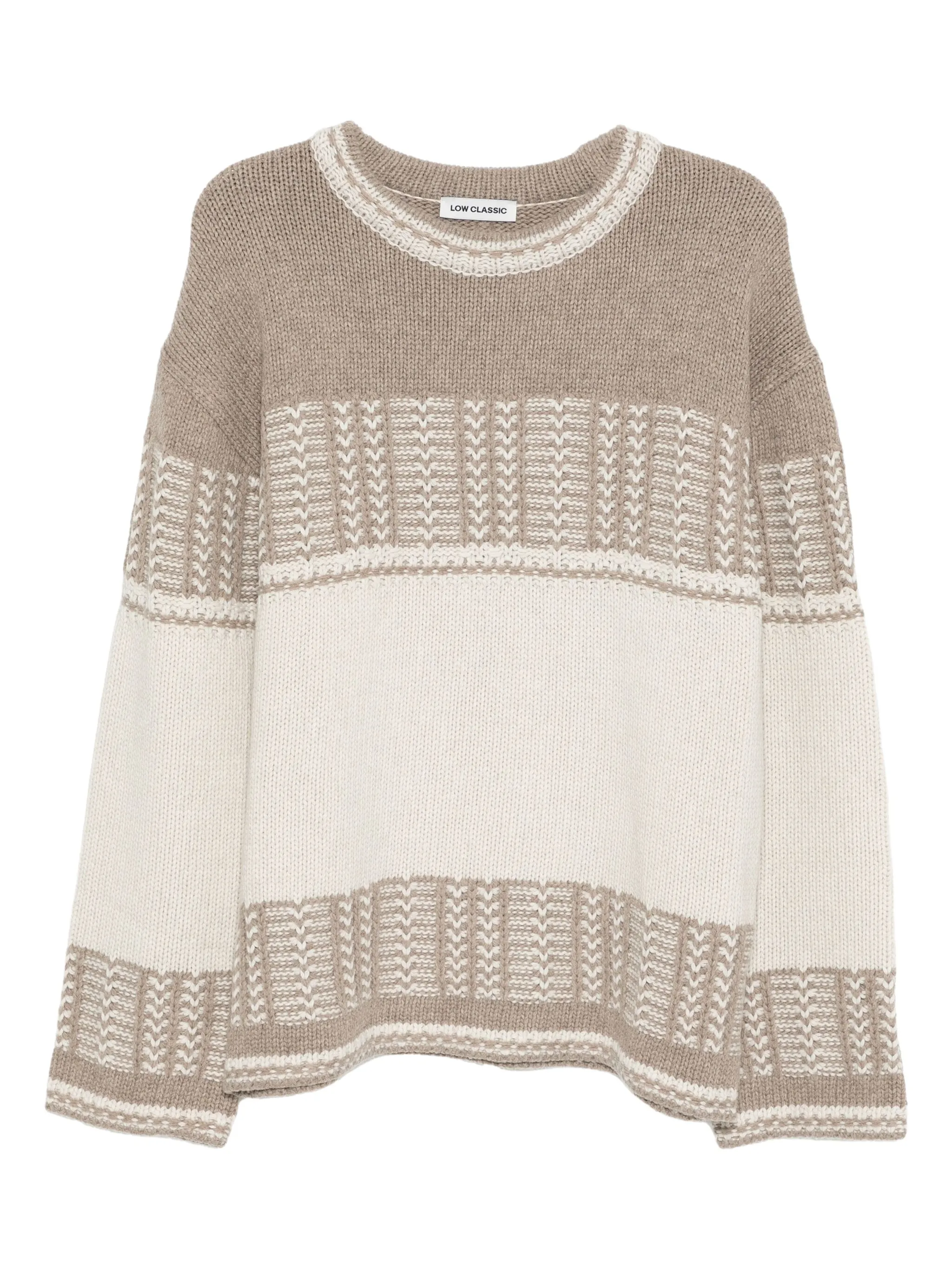 Джемпер в двух тонах Low Classic, нейтральный
Джемпер в двух тонах Low Classic, нейтральный