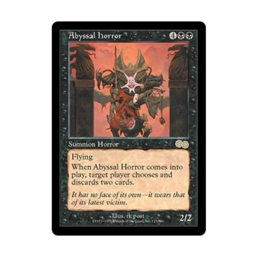 CCG Бездонный ужас (клавиша R), MTG - Urza's Saga
CCG Бездонный ужас (клавиша R), MTG - Urza's Saga