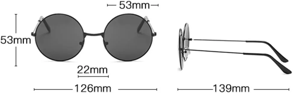 Круглые металлические солнцезащитные очки для мужчин и женщин, винтажные солнцезащитные очки, модные очки с защитой от УФ-излучения UV400 TOIPASTN, Blue
Круглые металлические солнцезащитные очки для мужчин и женщин, винтажные солнцезащитные очки, модные очки с защитой от УФ-излучения UV400 TOIPASTN, Blue