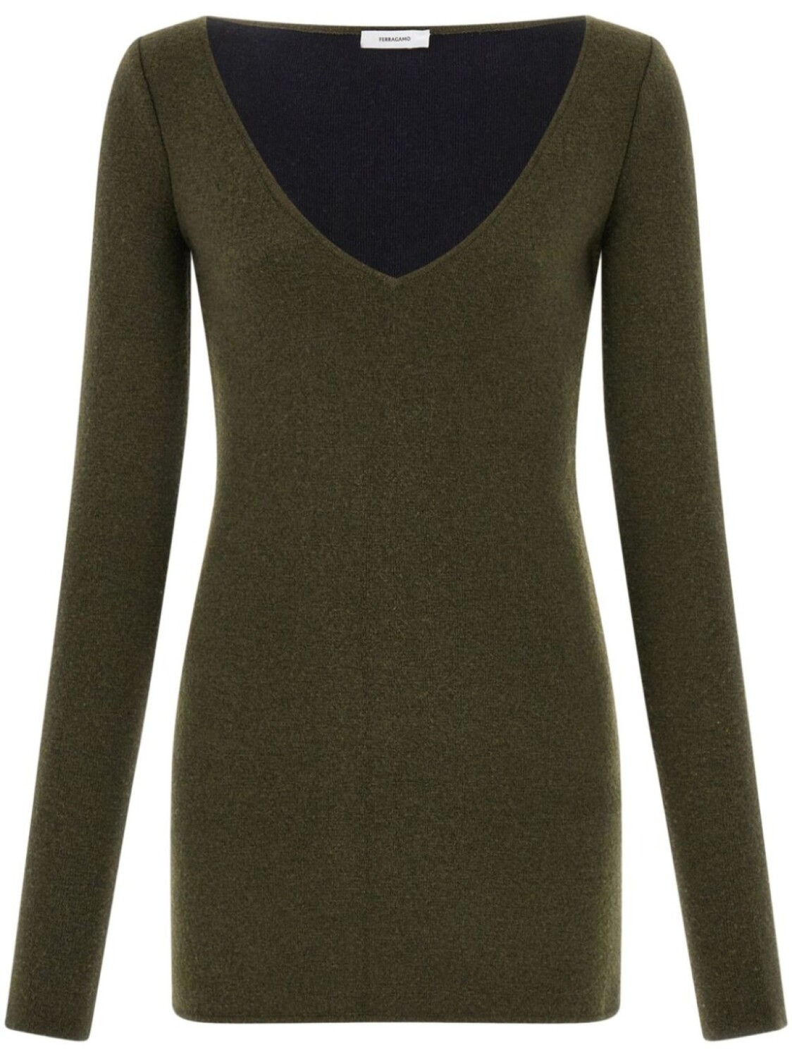 Платье из смесовой вирджинской шерсти Ferragamo, зеленый
Платье из смесовой вирджинской шерсти Ferragamo, зеленый