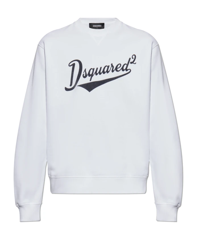Толстовка с логотипом и бархатной отделкой Dsquared2, белый
Толстовка с логотипом и бархатной отделкой Dsquared2, белый