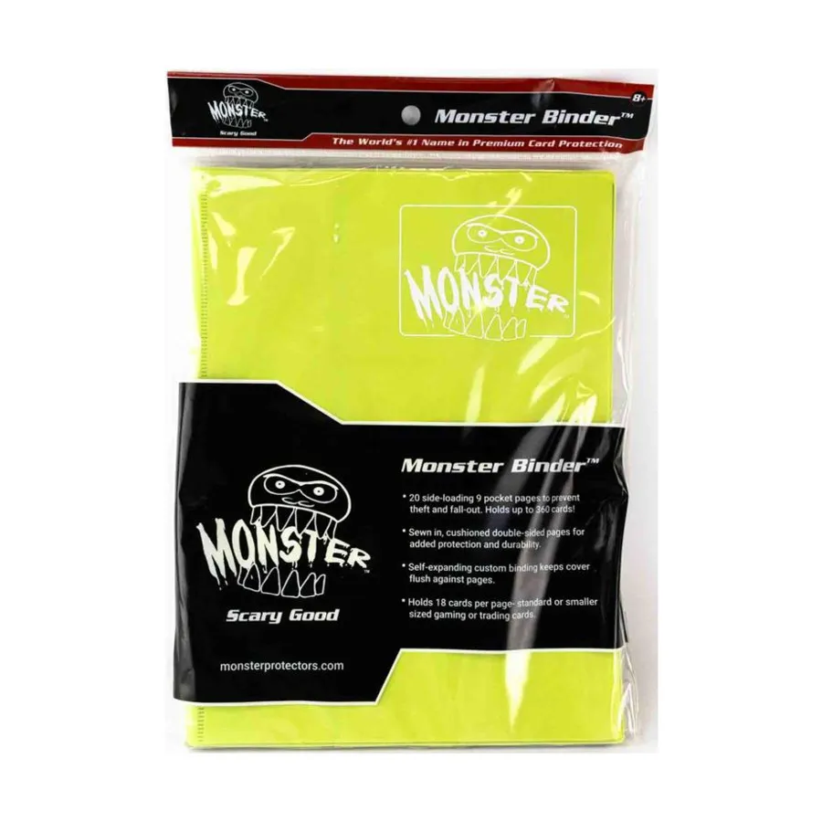 Monster Binder — 9 карманных страниц, матовый желто-зеленый, Monster Binder & Accessories
Monster Binder — 9 карманных страниц, матовый желто-зеленый, Monster Binder & Accessories