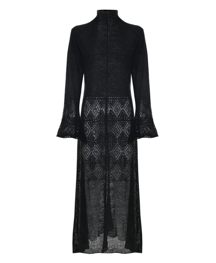 Элегантное трикотажное платье с воротником поло Kocca, черный
Элегантное трикотажное платье с воротником поло Kocca, черный