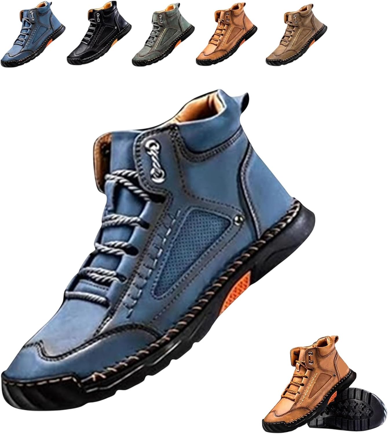 Мужские удобные кожаные ботинки ручной работы, кожаные ботинки ручной работы для мужчин Generic, синий
Мужские удобные кожаные ботинки ручной работы, кожаные ботинки ручной работы для мужчин Generic, синий