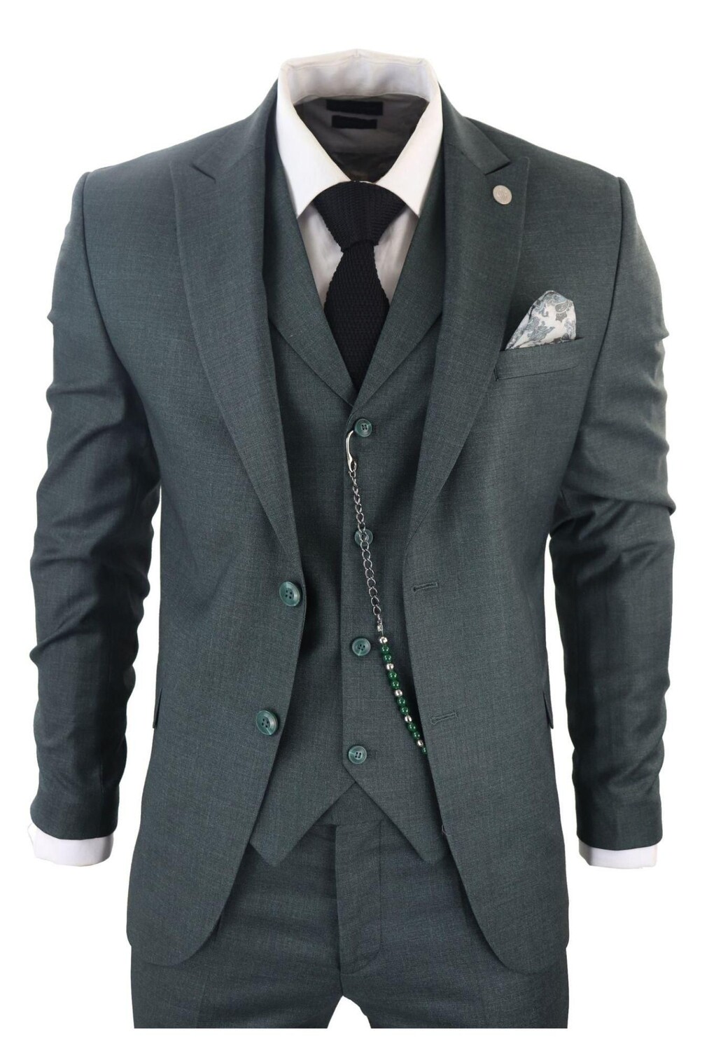 Костюм-тройка TruClothing James, зеленый 
Костюм-тройка TruClothing James, зеленый