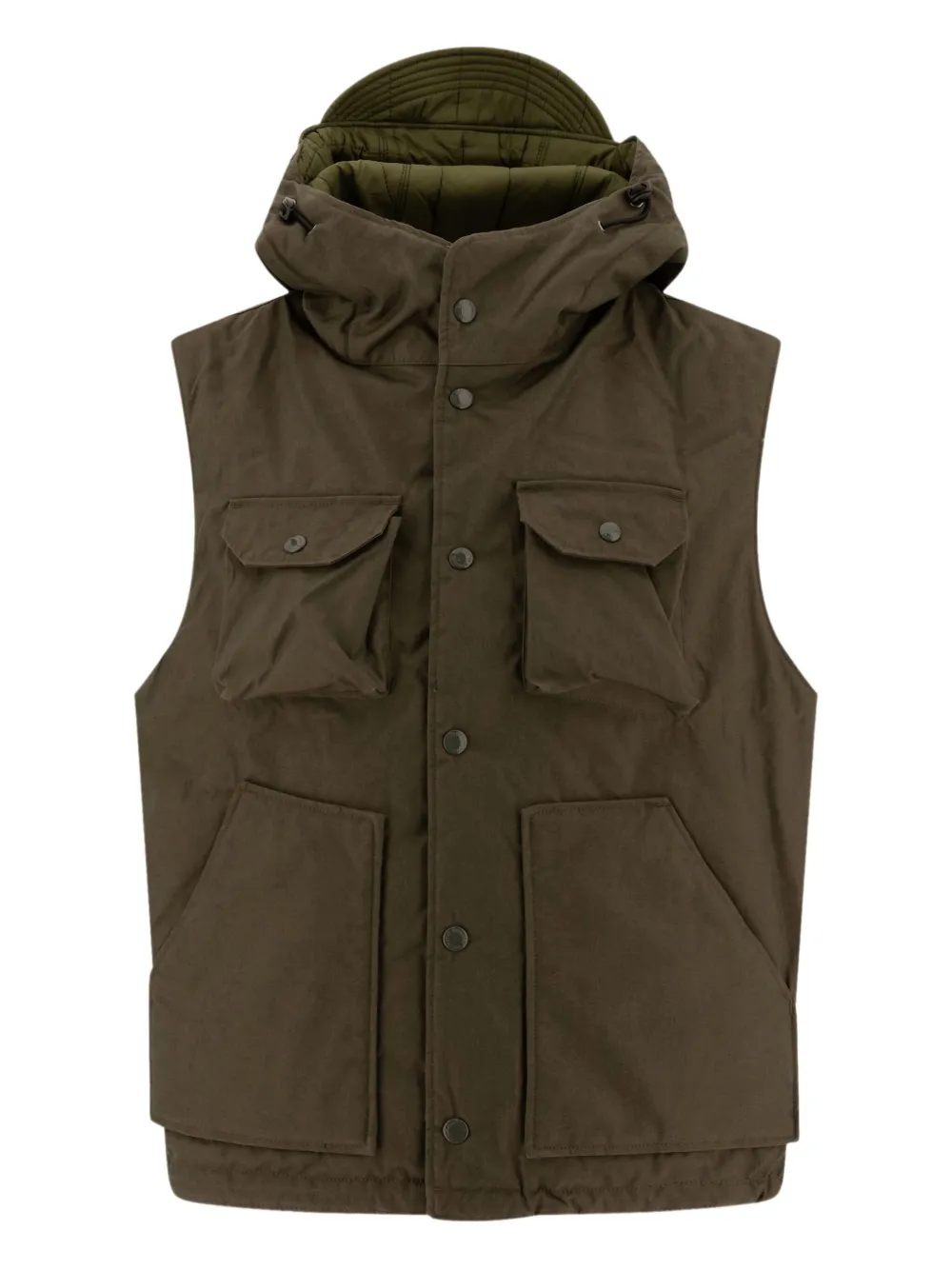 Жилет с капюшоном и карманом Engineered Garments, зеленый
Жилет с капюшоном и карманом Engineered Garments, зеленый