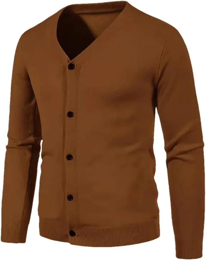 Мужской легкий кардиган V-образным вырезом
Мужской легкий кардиган V-образным вырезом