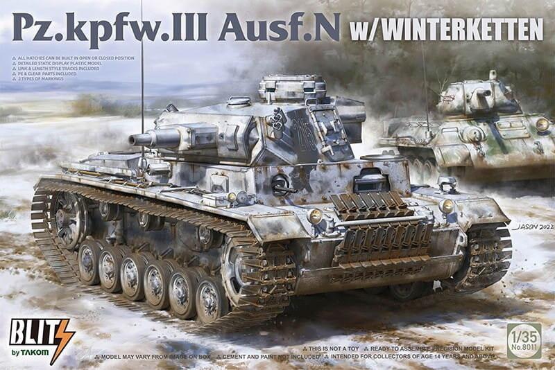 Pz.Kpfw.Iii Ausf.N (с Винтеркеттеном) 1:35 Takom 8011
Pz.Kpfw.Iii Ausf.N (с Винтеркеттеном) 1:35 Takom 8011