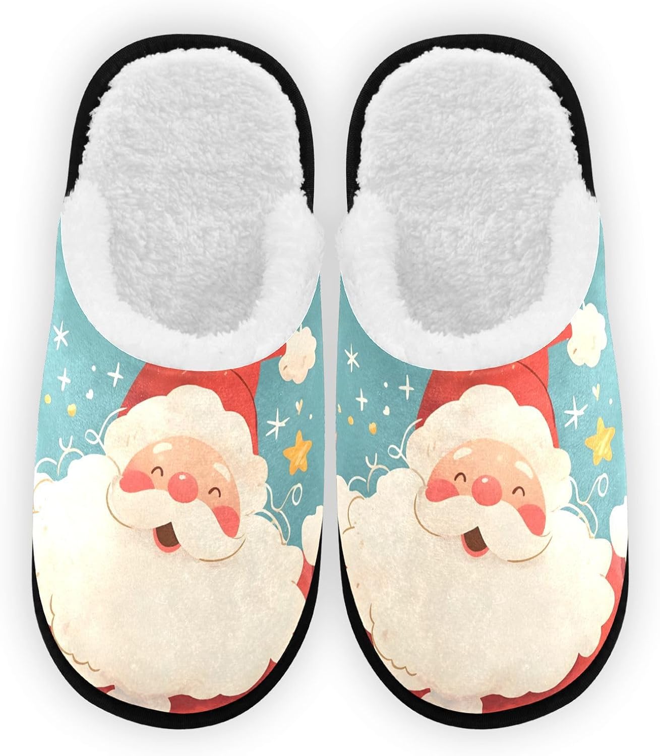 Плюшевые домашние тапочки FENOCHE с Дедом Морозом для женщин и мужчин, теплые и комфортные, для путешествий и спа, с нескользящей подошвой, Multicolor
Плюшевые домашние тапочки FENOCHE с Дедом Морозом для женщин и мужчин, теплые и комфортные, для путешествий и спа, с нескользящей подошвой, Multicolor