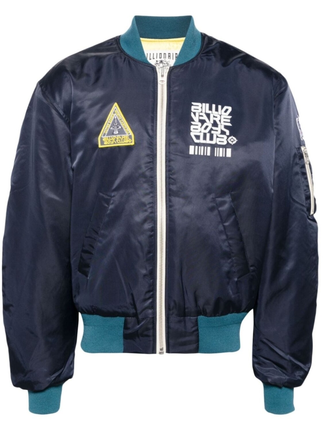 Billionaire Boys Club бомбер на молнии с принтом, синий 
Billionaire Boys Club бомбер на молнии с принтом, синий