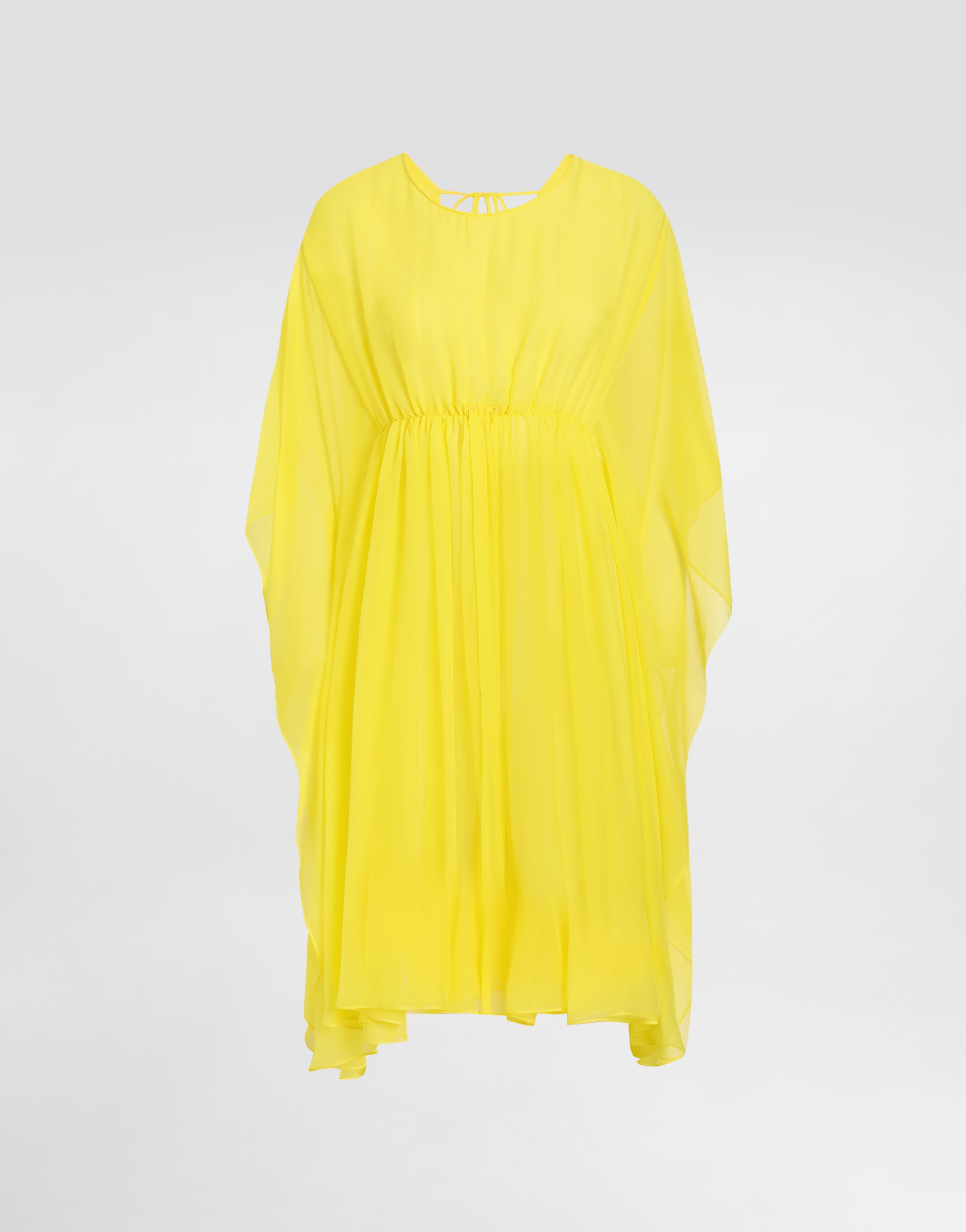 Короткий кафтан из шелкового шифона на завязке Dolce & Gabbana, желтый
Короткий кафтан из шелкового шифона на завязке Dolce & Gabbana, желтый