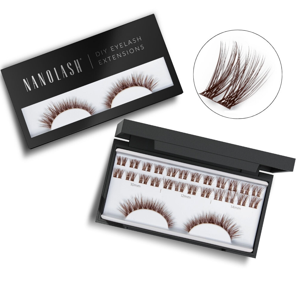 Коричневые клеевые ресницы для самостоятельного нанесения DIY FANTASY Nanolash
Коричневые клеевые ресницы для самостоятельного нанесения DIY FANTASY Nanolash