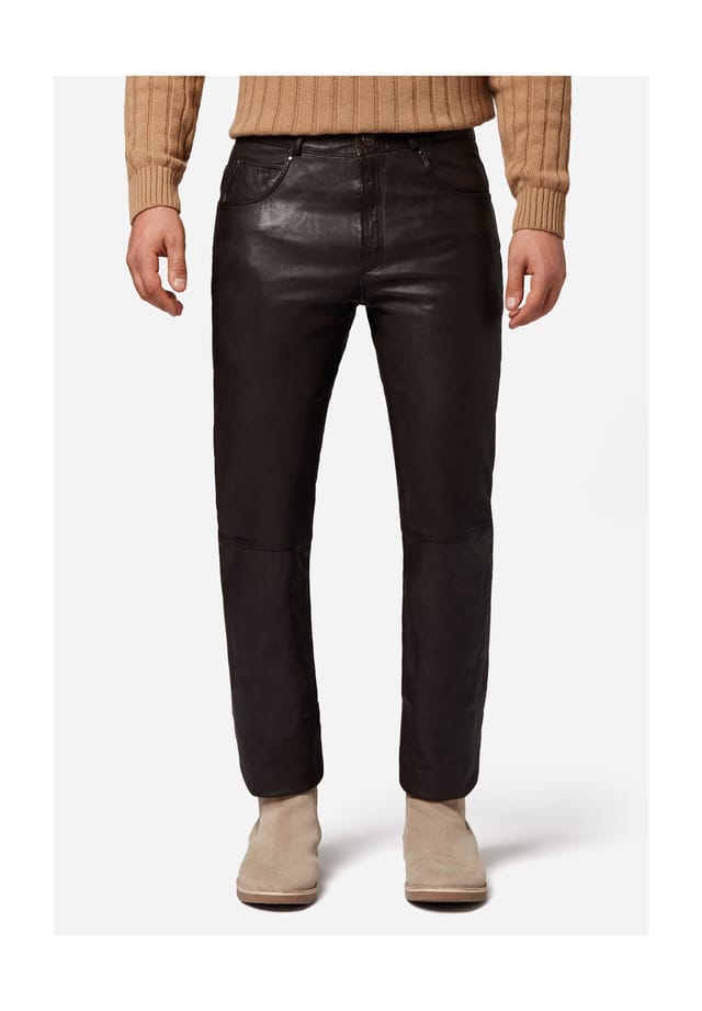 Кожаные брюки trant pant кожаные джинсы с 5 карманами из мытой кожи ягненка Ricano, коричневый
Кожаные брюки trant pant кожаные джинсы с 5 карманами из мытой кожи ягненка Ricano, коричневый