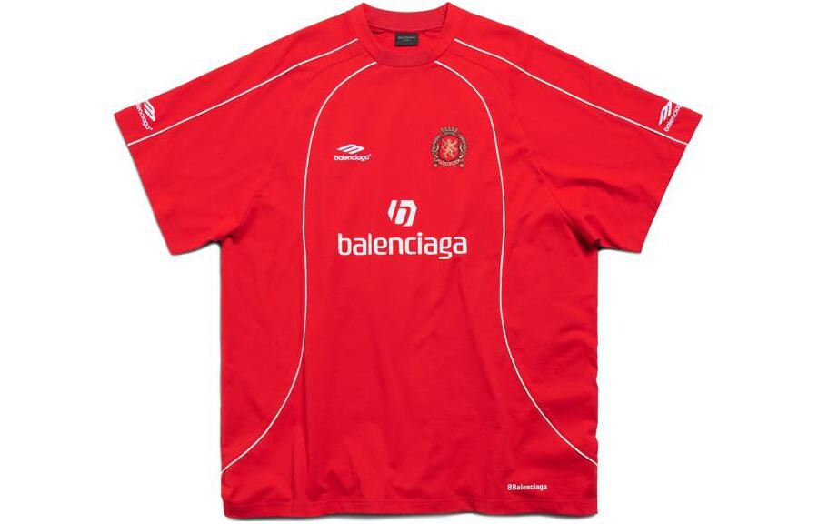 Футболка унисекс красно-белая Balenciaga, красный
Футболка унисекс красно-белая Balenciaga, красный
