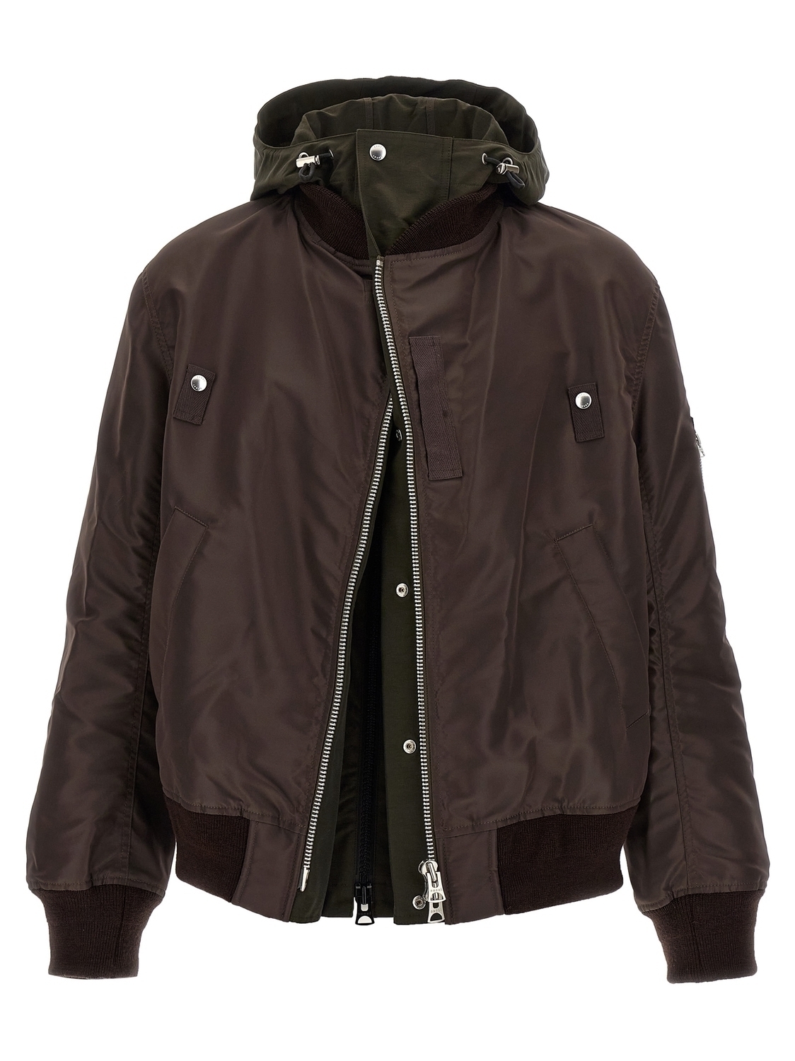 Бомбер с капюшоном SACAI, коричневый
Бомбер с капюшоном SACAI, коричневый