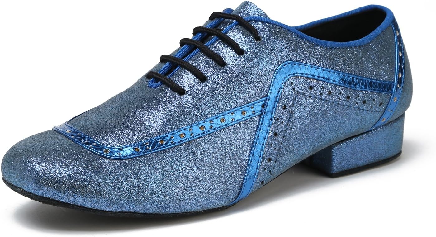 Мужские танцевальные туфли Minishion GL235 на шнуровке с блестками для танго, латинских и бальных танцев, синий
Мужские танцевальные туфли Minishion GL235 на шнуровке с блестками для танго, латинских и бальных танцев, синий