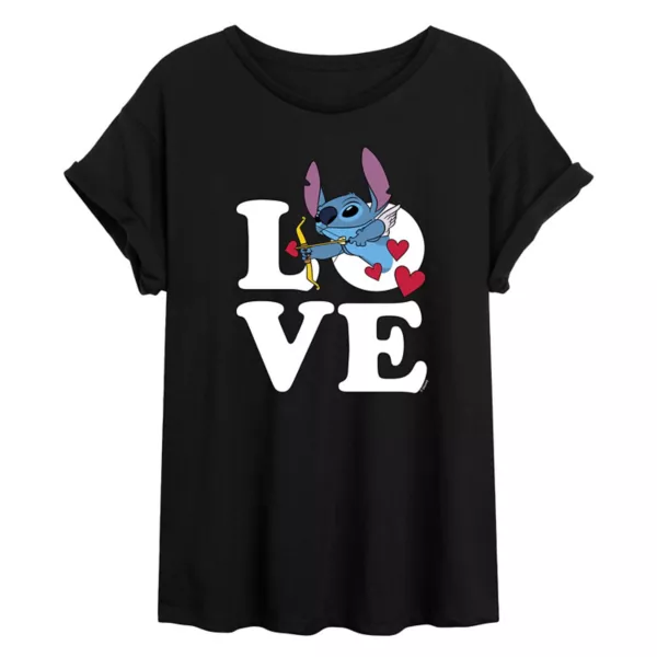 Футболка большого размера с изображением Купидона от Лило и Стич для младших классов Disney, черный
Футболка большого размера с изображением Купидона от Лило и Стич для младших классов Disney, черный