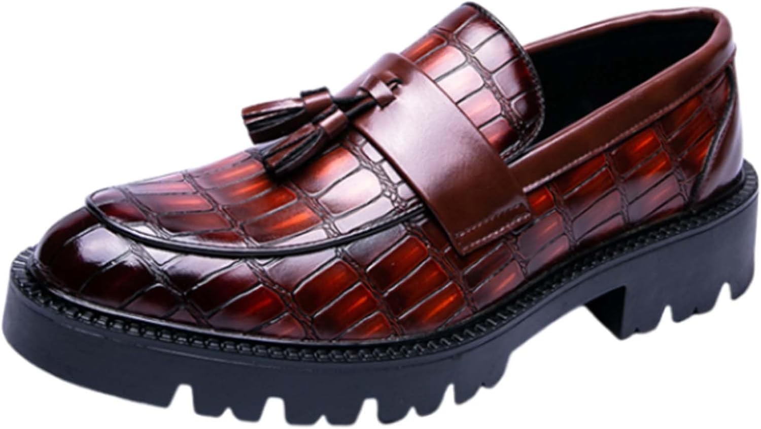 Мужские лоферы на платформе, модные с круглым носком и кисточками, формальная обувь, противоскользящие, дышащие, для бизнеса, офиса, повседневные кожаные туфли Generic, коричневый
Мужские лоферы на платформе, модные с круглым носком и кисточками, формальная обувь, противоскользящие, дышащие, для бизнеса, офиса, повседневные кожаные туфли Generic, коричневый