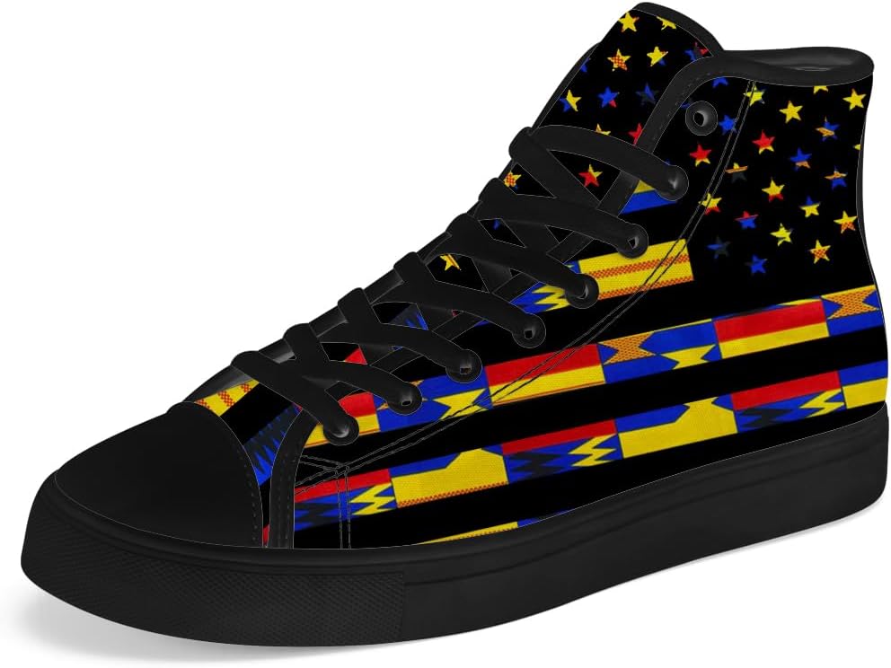 Кеды на высокой подошве Chebing Kente из холста для мужчин и женщин, кеды с американским флагом, африканские кроссовки, подарки для мужчин и женщин, синий/желтый
Кеды на высокой подошве Chebing Kente из холста для мужчин и женщин, кеды с американским флагом, африканские кроссовки, подарки для мужчин и женщин, синий/желтый