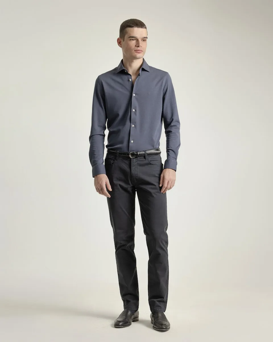 Мужские джинсы с пятью карманами, из хлопка, облегающего кроя PuroEgo, черный
Мужские джинсы с пятью карманами, из хлопка, облегающего кроя PuroEgo, черный